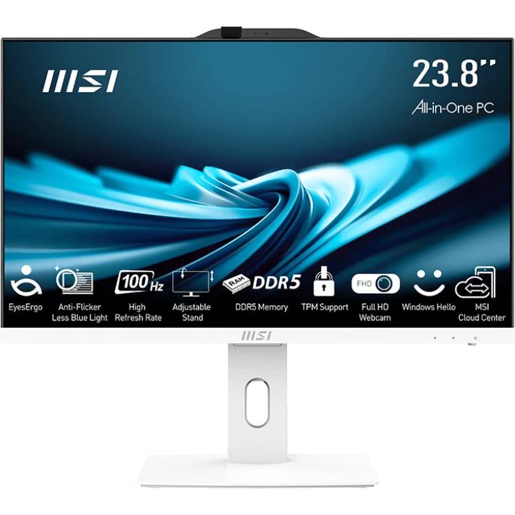 Моноблок MSI Pro AP242P 14M-668XRU, 23.8" IPS, Core i7 14700/ 16Gb/ 512SSD/ White (9S6-AE0622-831)
