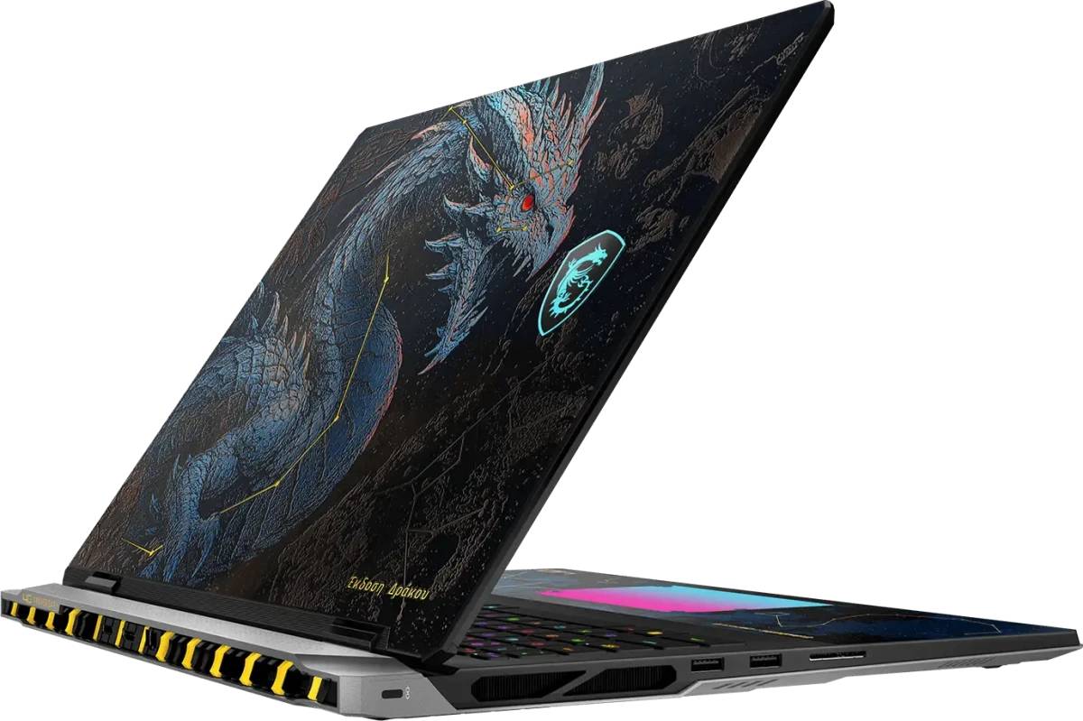 Ноутбук MSI Titan Dragon Edition 18 HX A2WJ-1251RU, 18" IPS, Core Ultra 9 290HX/ 96Gb/ 4TbSSD/ RTX 5090 24Gb/ W11/ Black (9S7-1824D6-1251)