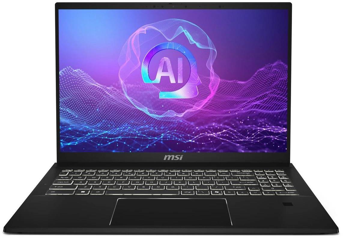 Ноутбук MSI Summit Pro 16 AI A2HVETG-085RU, 16" IPS Touch, Core Ultra 7 255H/ 32Gb/ 1TBSSD/ RTX 4050 6Gb/ W11/ Black (9S7-159631-085)