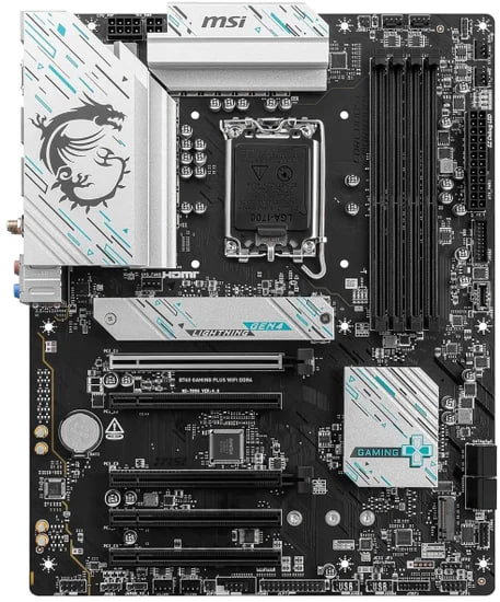 Материнская плата MSI B760 GAMING PLUS WIFI DDR4, LGA1700, (HDMI, DP), 4xDDR IV, ATX