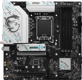 Материнская плата MSI B760M GAMING PLUS WIFI DDR4, LGA1700, (2xHDMI, 2xDP), 4xDDR IV, mATX
