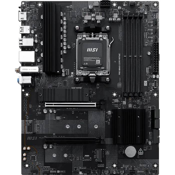 Материнская плата MSI PRO B840-S EVO WIFI6E, AM5, (HDMI), 4xDDR V, ATX