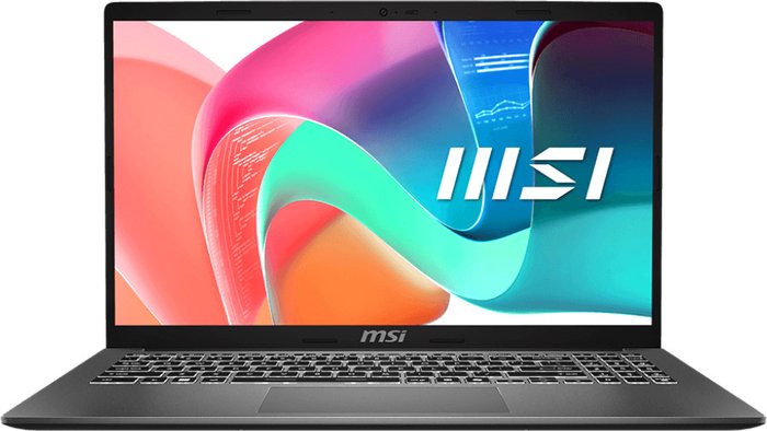 Ноутбук MSI Modern 15 F1MXG-1281RU, 15.6" IPS, Core 5 120U/ 16Gb/ 512SSD/ W11/ Grey (9S7-15S111-1281)