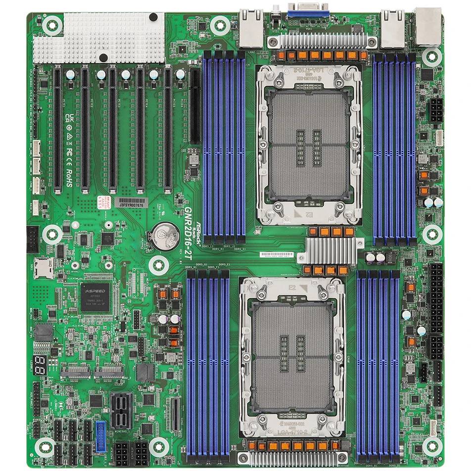 Материнская плата ASRock GNR2D16-2T, LGA4710, (VGA), 16xDDR V, SSI CEB