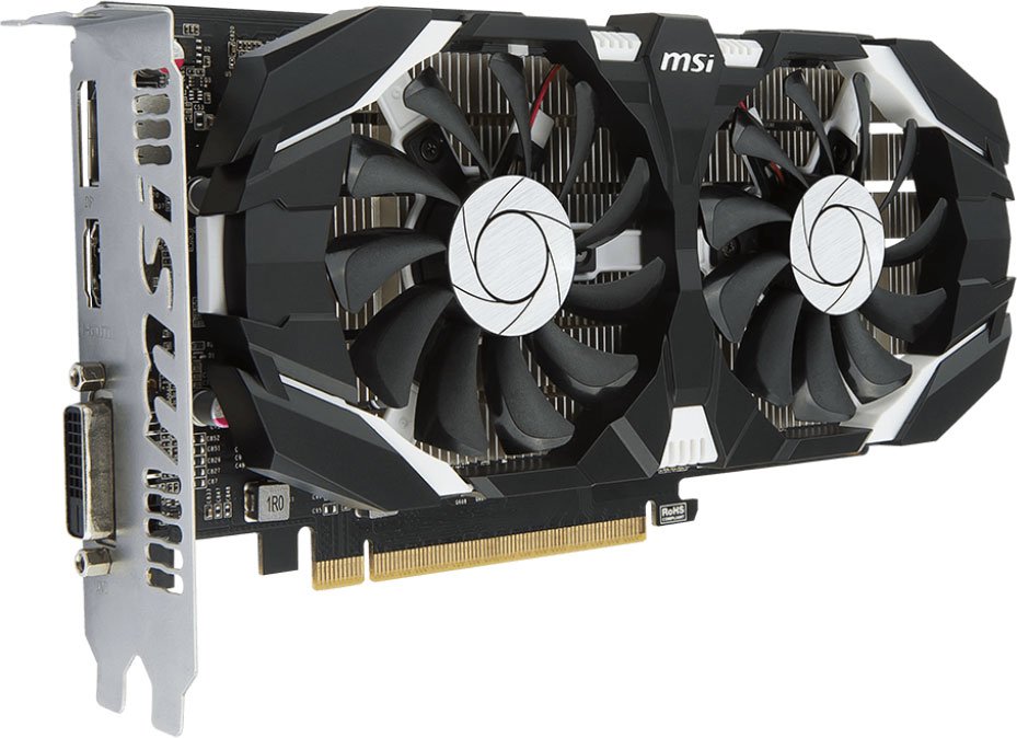 Видеокарта GeForce GTX 1050 Ti, 4Gb GDDR5 128bit, MSI GTX 1050 TI 4GT OCV1, RTL