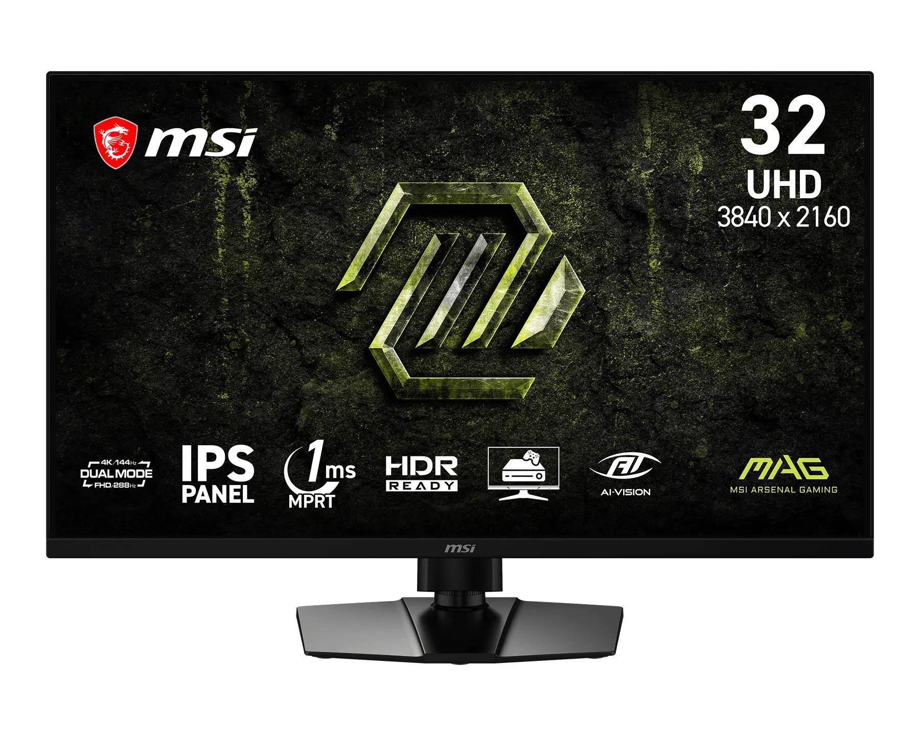 Монитор 31.5" MSI MAG 321UPD E14, 3840x2160, IPS, 144Hz (2xHDMI, DP) (9S6-3DE49M-006)
