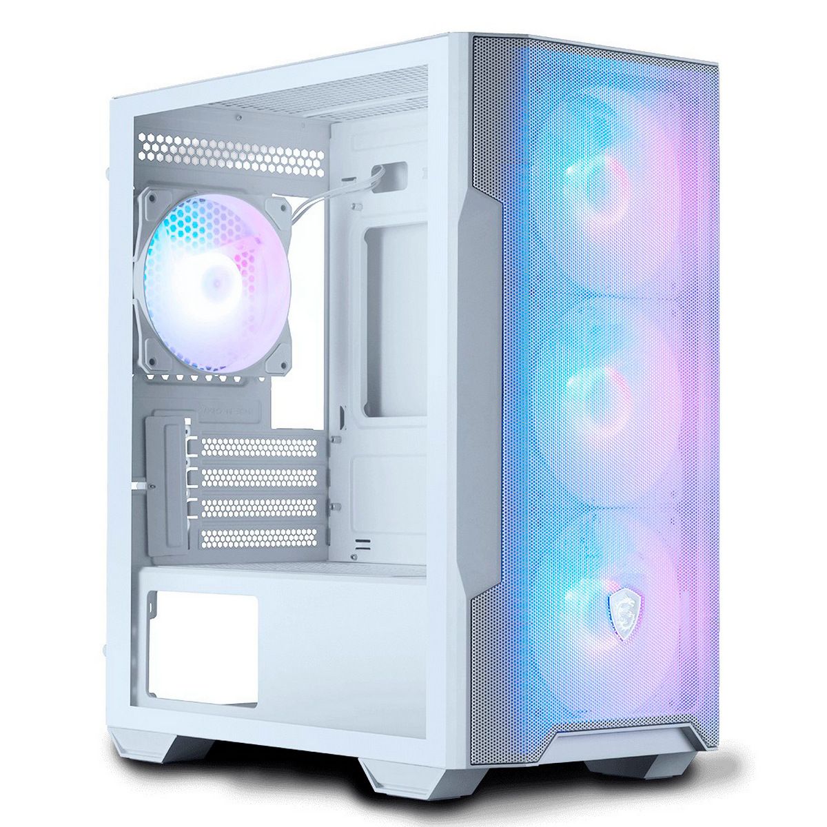 Корпус MSI MAG FORGE M100R WHITE 306-7G20W21-HH9, без БП, mATX