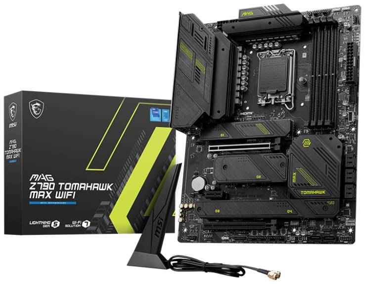 Материнская плата MSI MAG Z790 TOMAHAWK MAX WIFI, LGA1700, (HDMI, DP), 4xDDR V, ATX
