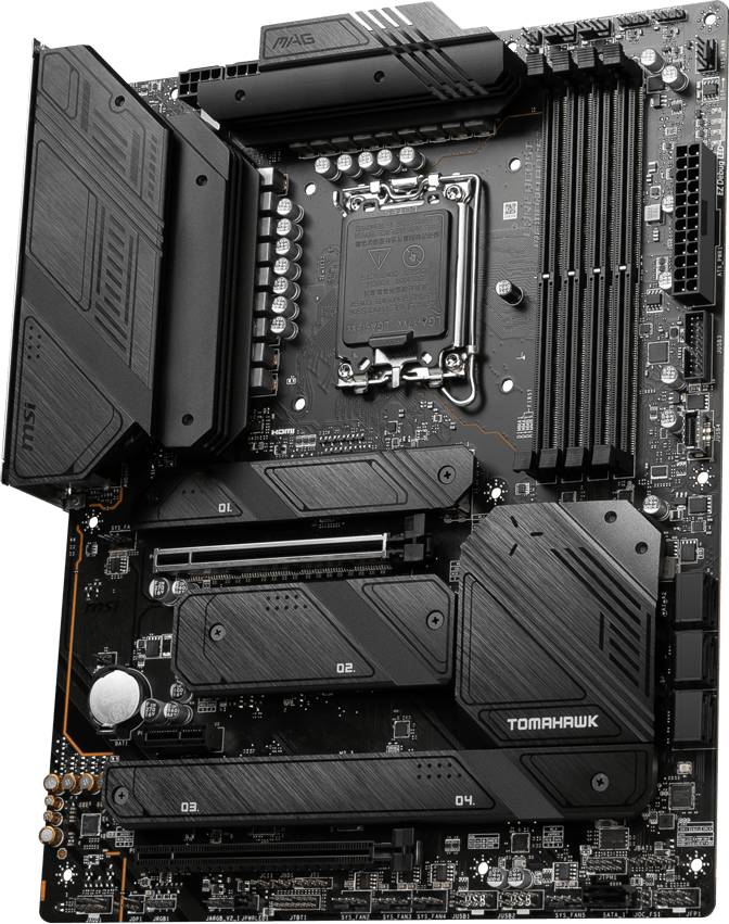 Материнская плата MSI MAG Z790 TOMAHAWK WIFI, LGA1700, (HDMI, DP), 4xDDR V, ATX  (Уценка, не работает 4й слот памяти)