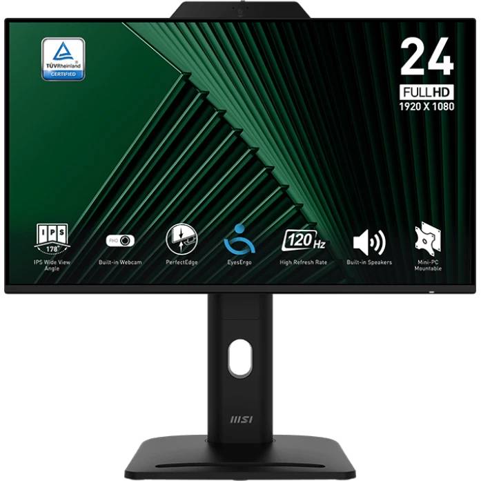 Монитор 23.8" MSI Pro MP242PMG, 1920x1080, IPS, 120Hz, Speakers (VGA, HDMI, DP) (9S6-3PD89T-005)