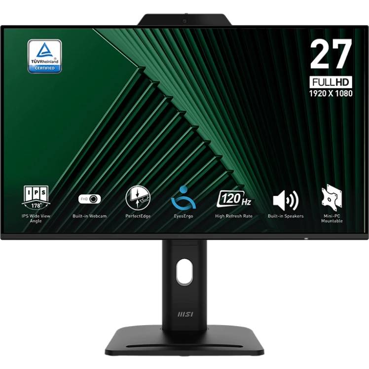 Монитор 27" MSI Pro MP272PMG, 1920x1080, IPS, 120Hz, Speakers (HDMI, DP, VGA) (9S6-3PD99T-004)