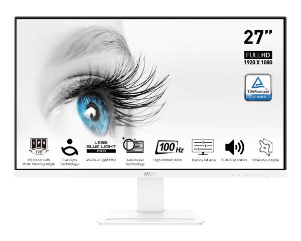 Монитор 27" MSI Pro MP273AW, 1920x1080, IPS, 100Hz, Speakers (HDMI, DP, VGA) (9S6-3PB4CH-097)