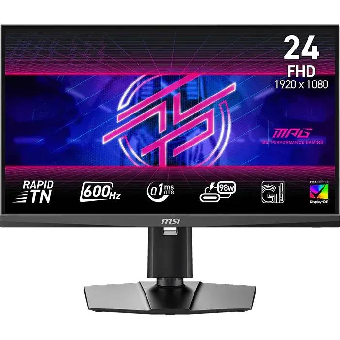 Монитор 24" MSI MPG 242R X60N, 1920x1080, TN+film, 600Hz (2xHDMI, DP, USB Type-C)