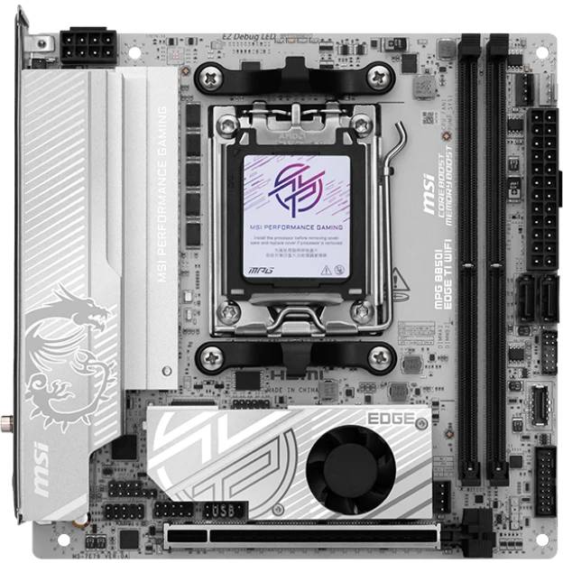 Материнская плата MSI MPG B850I EDGE TI WIFI, AM5, (HDMI), 2xDDR V, mini-ITX