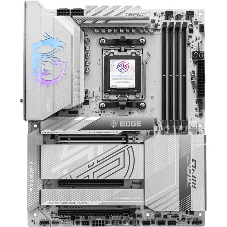 Материнская плата MSI MPG X870E EDGE TI WIFI, AM5, (HDMI), 4xDDR V, ATX