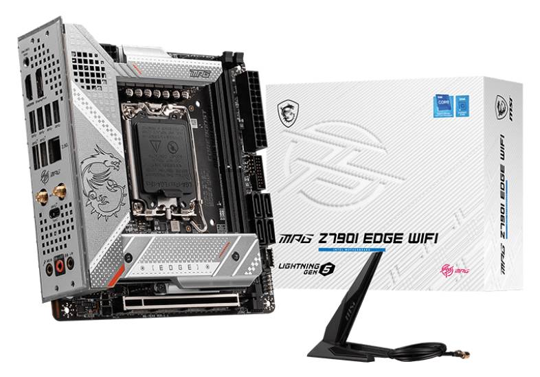 Материнская плата MSI MPG Z790I EDGE WIFI, LGA1700, (HDMI, DP), 2xDDR V, mini-ITX