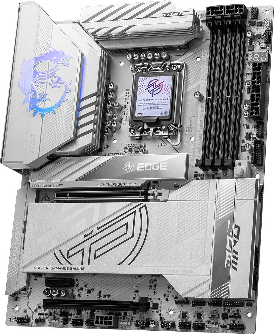 Материнская плата MSI MPG Z890 EDGE TI WIFI, LGA1851, (HDMI), 4xDDR V, ATX