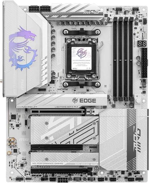 Материнская плата MSI MPG B850 EDGE TI WIFI DDR5, AM5, (HDMI), 4xDDR V, mATX, RTL
