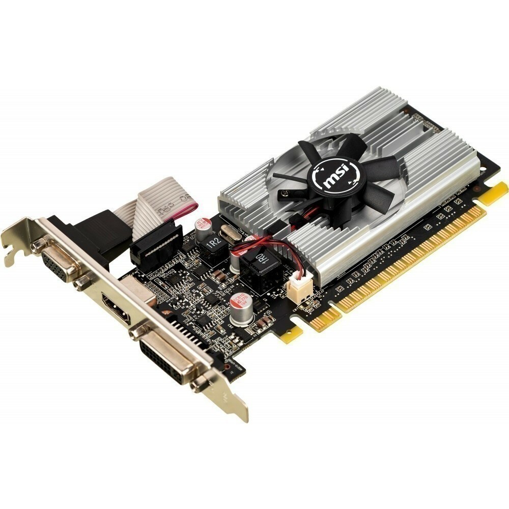 Видеокарта GeForce GT 210, 1Gb DDR3 64bit, MSI N210-1GD3/LP, RTL