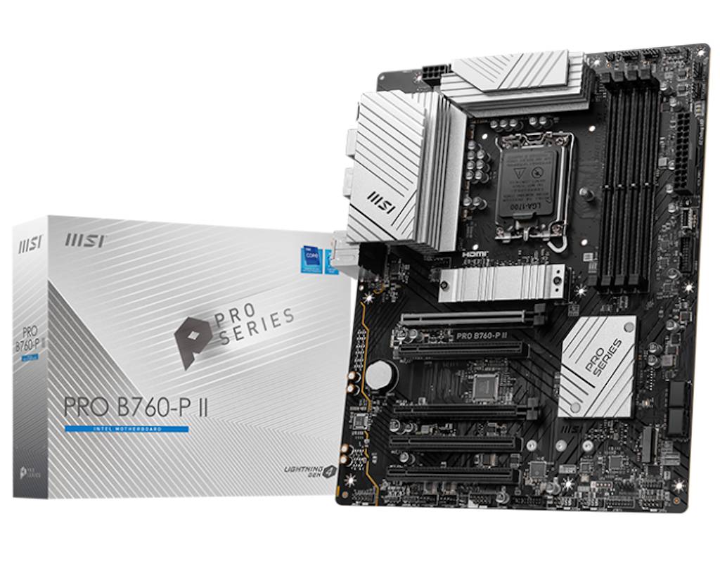 Материнская плата MSI PPRO B760-P II, LGA1700, (HDMI, DP), 4xDDR V, ATX