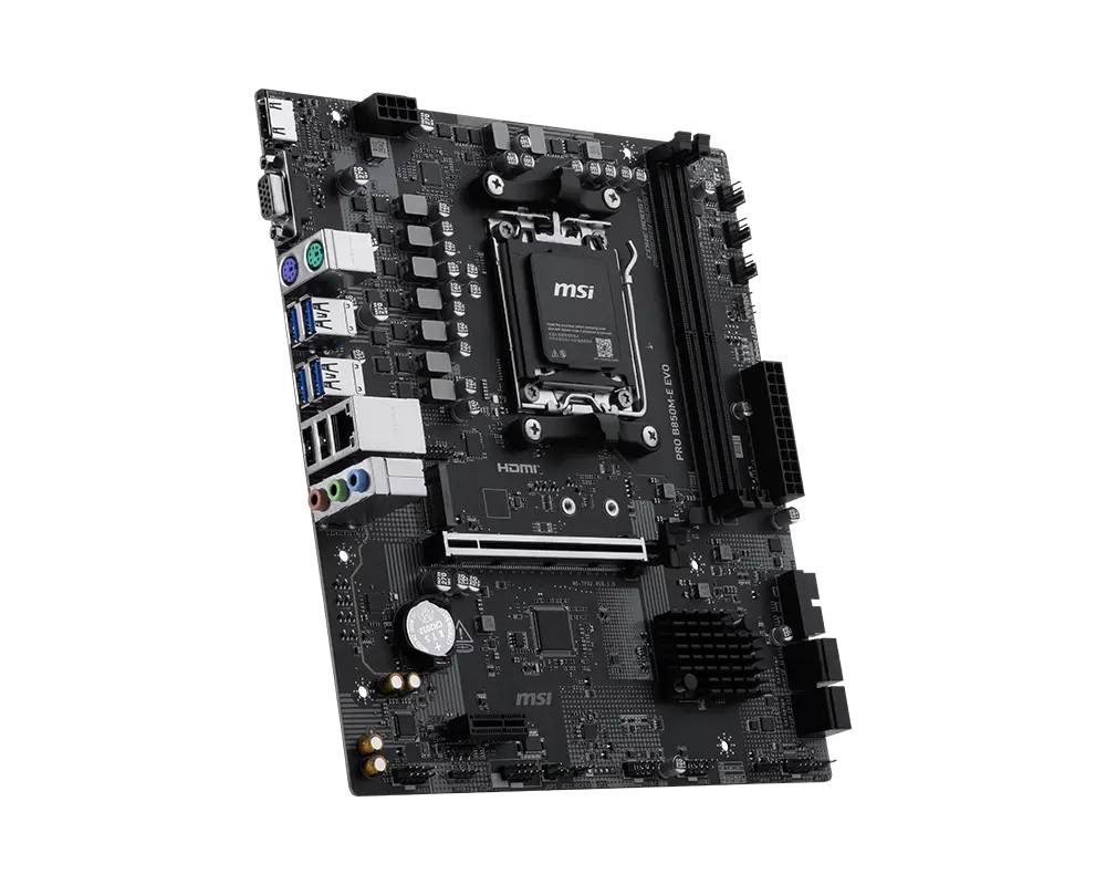 Материнская плата MSI PRO B850M-E EVO, AM5, (HDMI, VGA), 2xDDR V, mATX