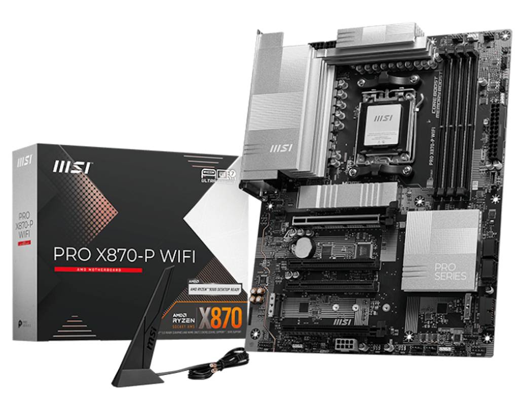 Материнская плата MSI PRO X870-P WIFI, AM5, (HDMI), 4xDDR V, ATX