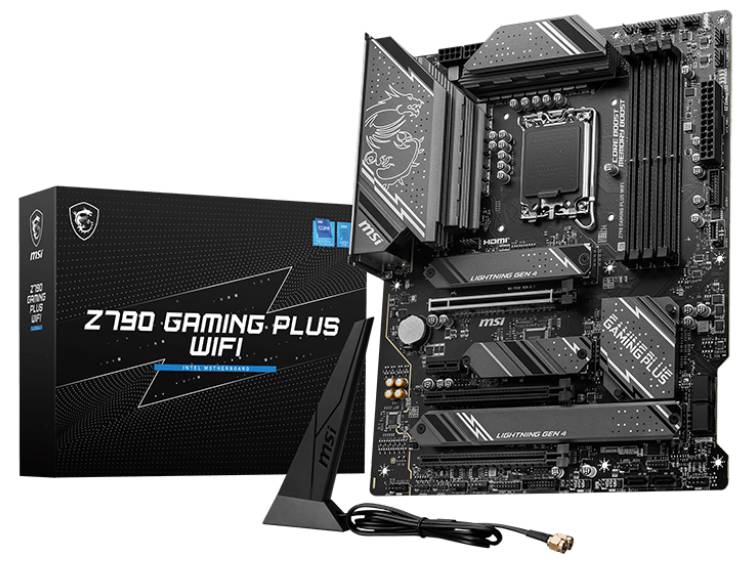 Материнская плата MSI Z790 GAMING PLUS WIFI, LGA1700, (HDMI, DP), 4xDDR V, ATX
