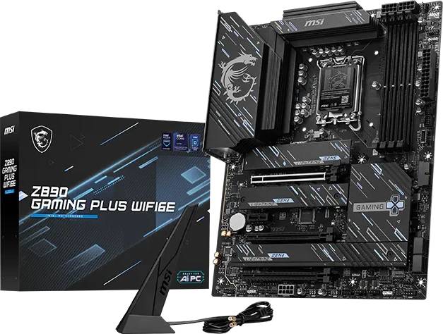 Материнская плата MSI Z890 GAMING PLUS WIFI6E, LGA1851, (HDMI, DP), 4xDDR V, ATX