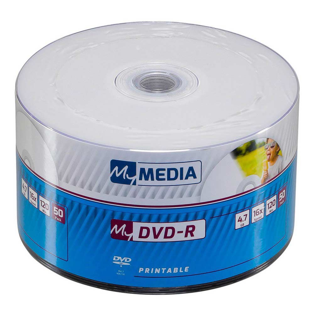 DVD-R disk 16x/4.7Gb MyMedia Printable 50шт туба 69202