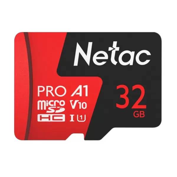 Карта памяти 32Gb Netac P500 Extreme Pro NT02P500PRO-032G-S, SD Micro, SDHC Class 10, UHS-I U1