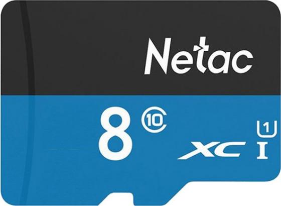 Карта памяти 8Gb Netac NT02P500STN-008G-S, SD Micro, SDXC Class 10, UHS-I U1