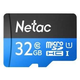 Карта памяти 32Gb Netac NT02P500STN-032G-S, SD Micro, SDHC Class 10, UHS-I U1