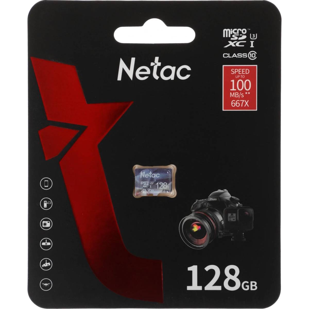 128Gb Netac P500 ULTRA NT02P500ULT-128G-S, SD Micro, SDXC Class 10