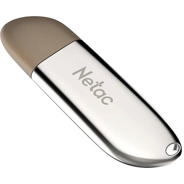 128Gb Netac U352 NT03U352N-128G-32PN, USB3.2, серебристый