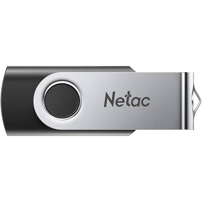 4Gb Netac U505 NT03U505N-004G-20BK, USB2.0, черный-серебристый