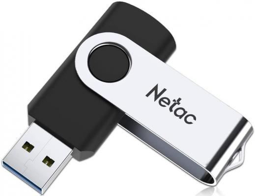 64Gb Netac U505 NT03U505N-064G-30BK, USB3.0, черный-серебристый