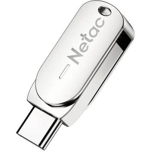 32Gb Netac U785C NT03U785C-032G-30PN, USB3.0 + USB Type-C, Silver