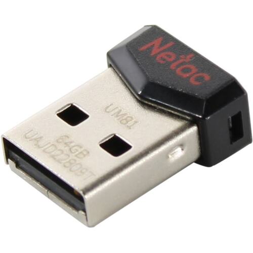 64Gb Netac UM81 NT03UM81N-064G-20BK, USB2.0, Black