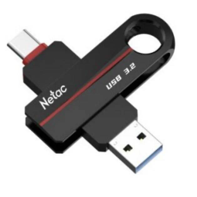 64Gb Netac US18 NT03US18C-064G-32BK, USB3.2, USB Type-C, Black
