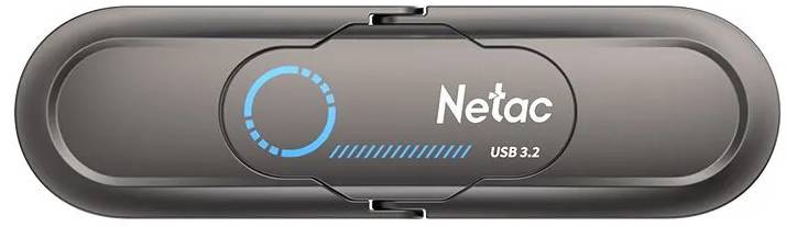 1Tb Netac US9 NT03US9C-001T-32TA, USB3.2 + USB Type-C, Grey