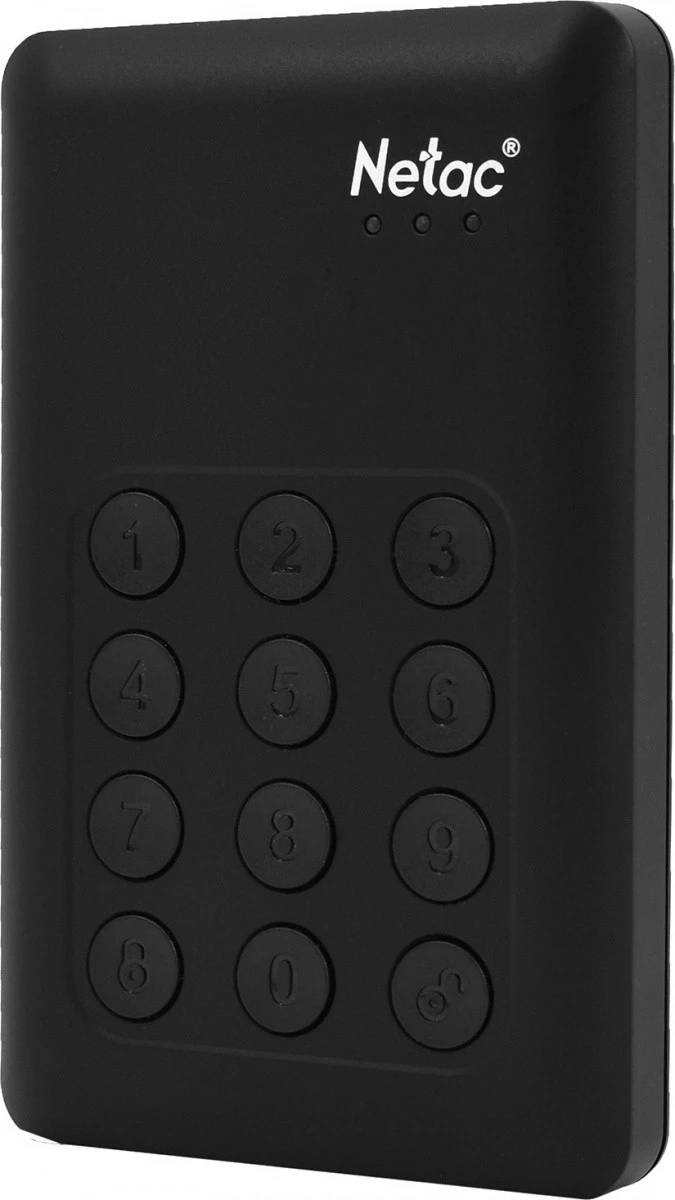 Внешний HDD 2Tb Netac K390 NT05K390K-002T-30BK, USB3.0, черный