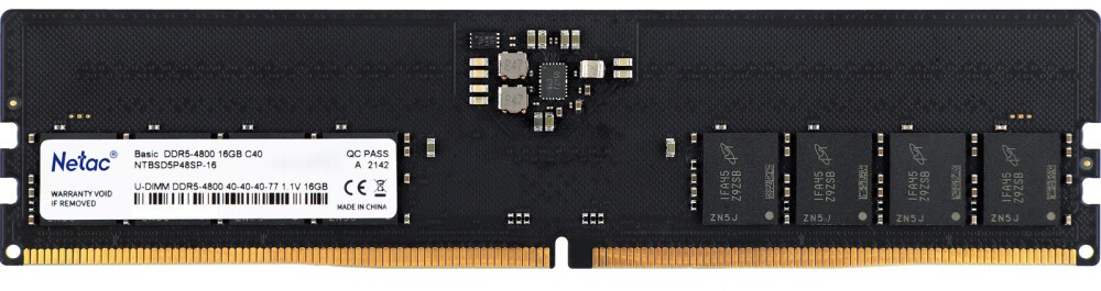 Оперативная память 16Gb Netac Basic NTBSD5P56SP-16, DDR V, PC-44800, 5600MHz