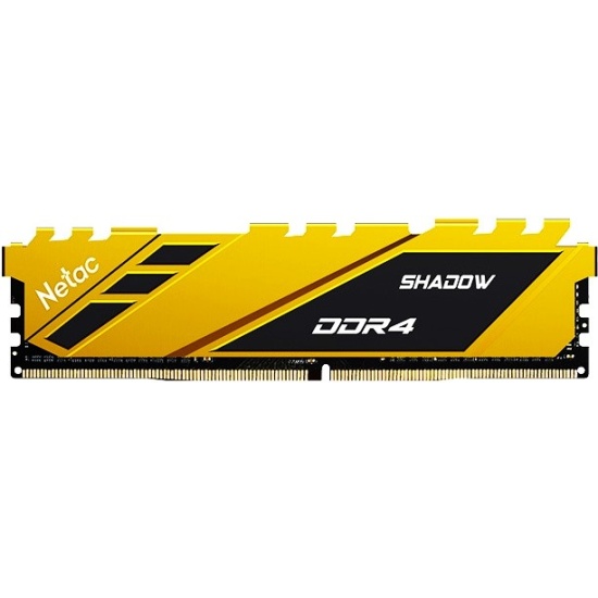 Оперативная память 8Gb Netac Shadow Yellow NTSDD4P36SP-08Y, DDR IV, PC-28800, 3600MHz