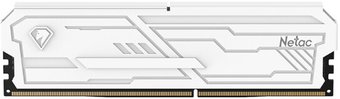 Оперативная память 8Gb Netac Shadow III White (NTSHD4P26SP-08W), DDR IV, PC-21300, 2666MHz