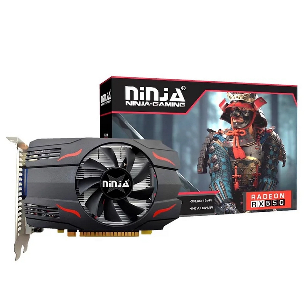 Видеокарта Radeon RX 550, 2Gb GDDR5 128bit, Ninja (Sinotex) AFRX55025F, RTL