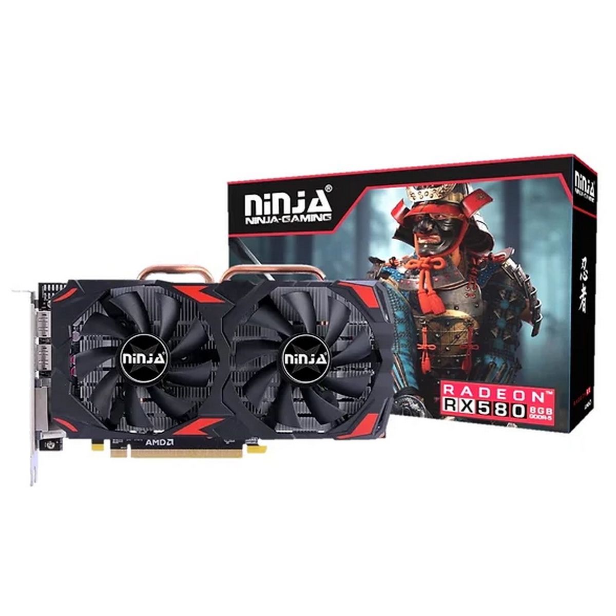 Видеокарта Radeon RX 580, 4Gb GDDR5 256bit, Ninja (Sinotex) AFRX58045F, RTL
