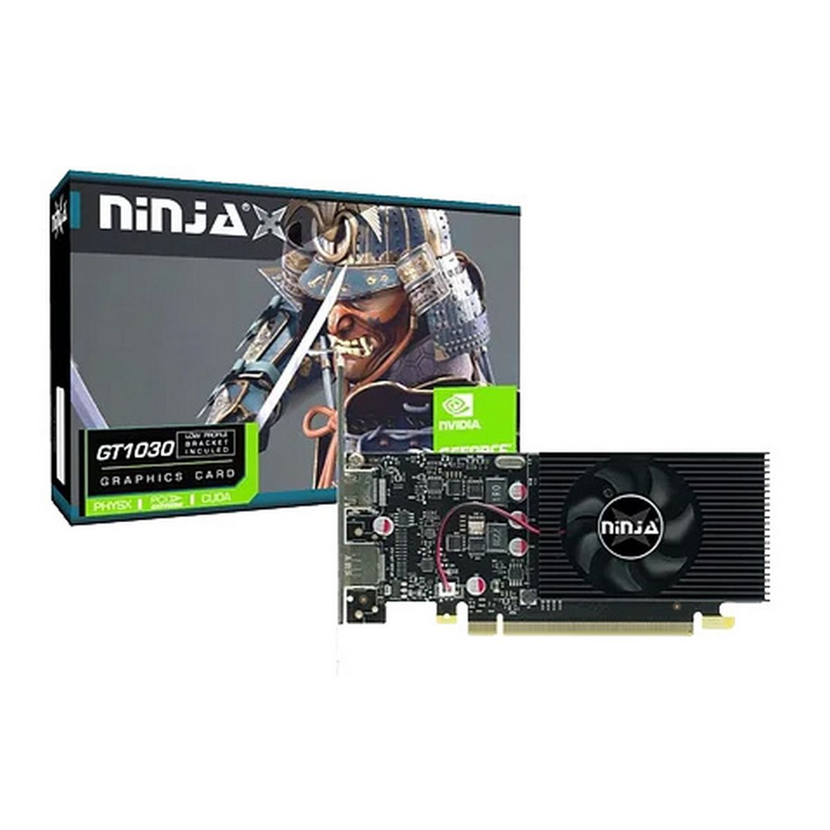 Видеокарта GeForce GT 1030, 4Gb GDDR4 64bit, Ninja (Sinotex) NF103FG44F, RTL