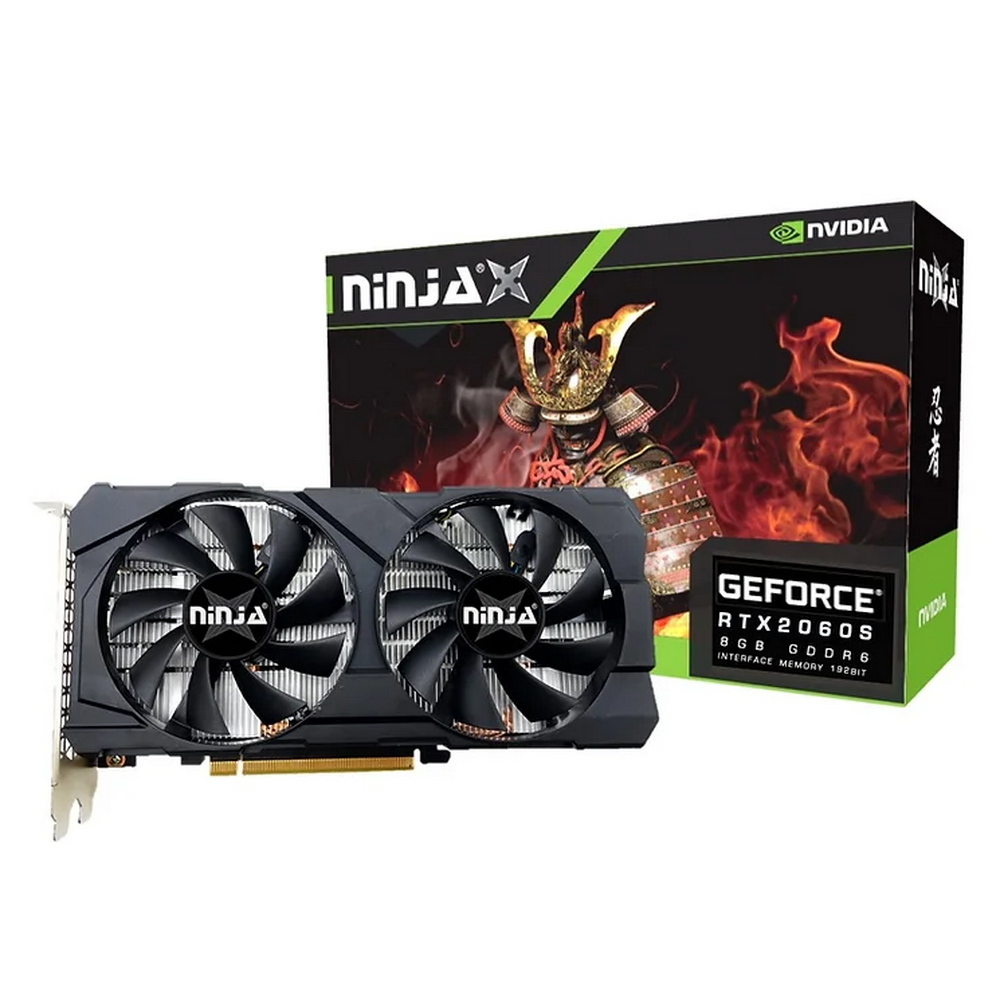 Видеокарта GeForce RTX 2060 Super, 8Gb GDDR6 256bit, Ninja (Sinotex) NF206SG86F, RTL