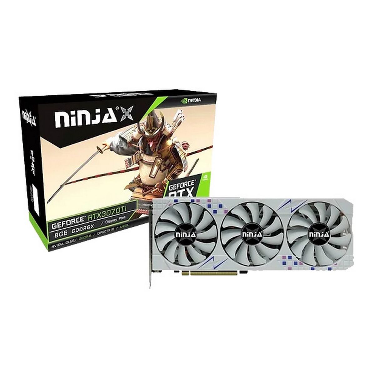 Видеокарта GeForce RTX 3070 Ti, 8Gb GDDR6 256bit, Ninja (Sinotex) NF307TI86F, RTL