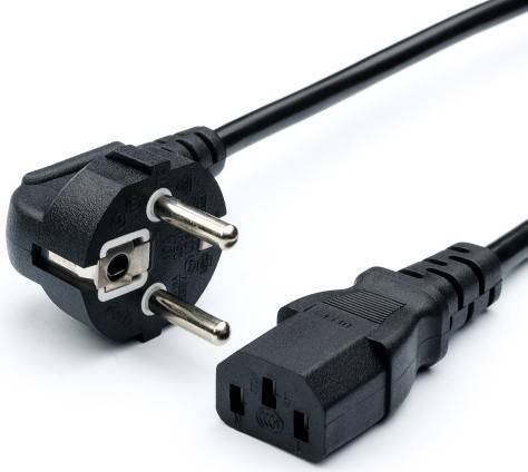 Кабель компьютер - сеть 220V, 1.8м., NoName